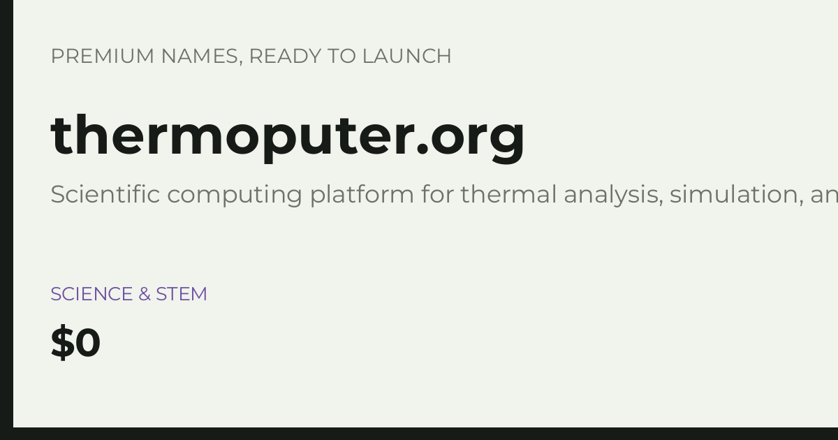 Brand preview for thermoputer.org