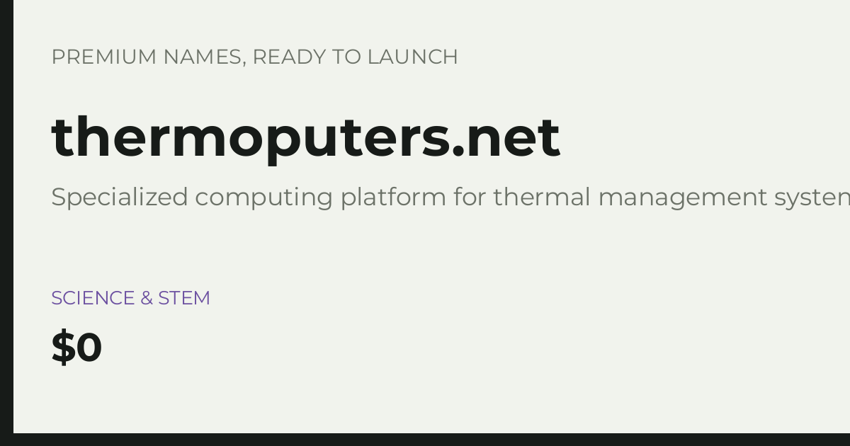 Brand preview for thermoputers.net