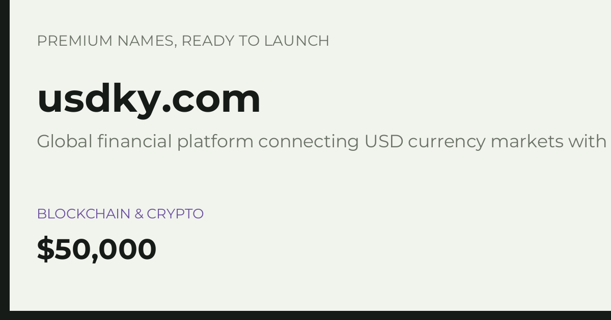 Brand preview for usdky.com