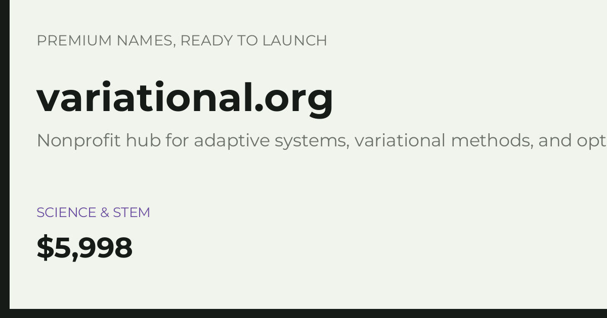 Brand preview for variational.org