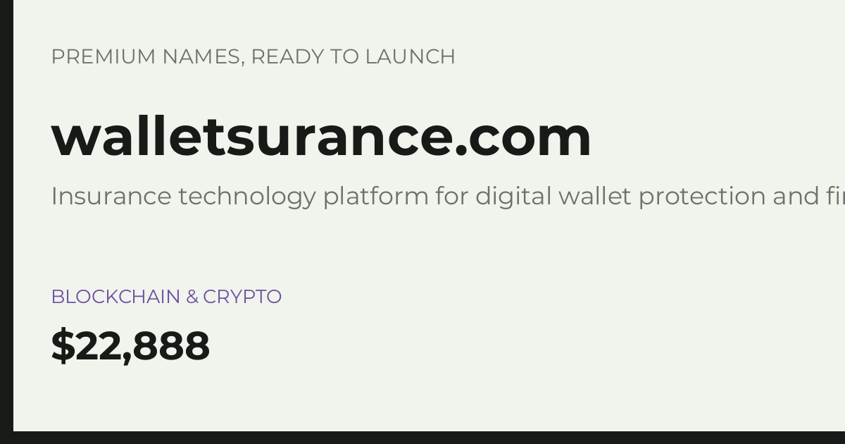 Brand preview for walletsurance.com