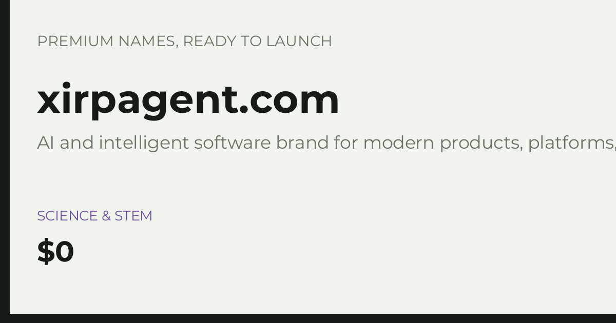 Brand preview for xirpagent.com